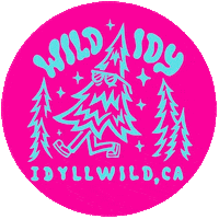 WildIdy vacation camp mountains hike Sticker