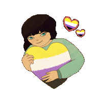 Proud Heart Sticker by Contextual.Matters