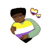 Proud Heart Sticker by Contextual.Matters