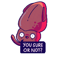 Squid Sticker by The Simple Sum