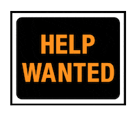 Help Wanted Sticker by Go4Ellis
