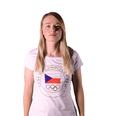 Waving Czech Republic GIF by Český olympijský tým