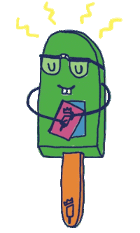 School Glasses Sticker by King of Pops