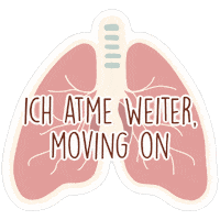 Moving On Lunge Sticker by Madeline Juno