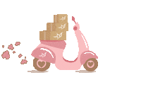 Delivery Moto Sticker by Caryoca Boutique