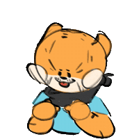 nervous tiger Sticker by Sprockit
