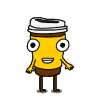 happy coffee Sticker