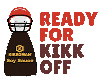 Kick Off Football Sticker by Kikkoman USA