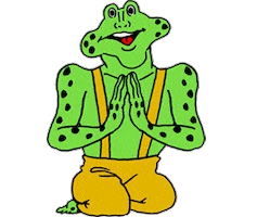 clap frog Sticker by きくちゆうき
