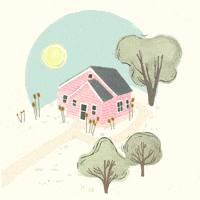 Illustration House GIF by Julie.VanGrol