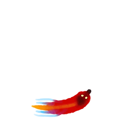 Worm Anxiety Sticker