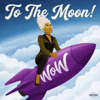 To The Moon Wow GIF by World Of Women