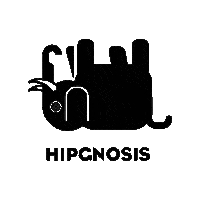 hipgnosissongs music logo black spinning Sticker