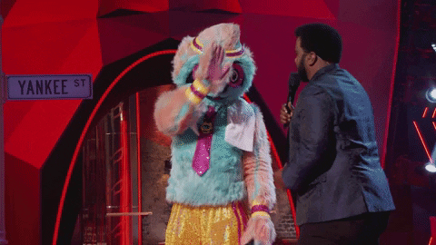 High Five Craig Robinson GIF by The Masked Dancer