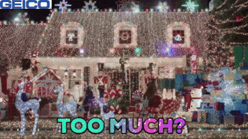 Too Much Christmas GIF by GEICO