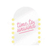 Makeup Unwind Sticker by Perky Preen Co.