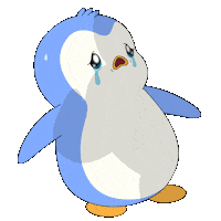 Scared Under Attack Sticker by Pudgy Penguins