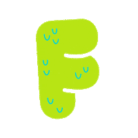 F Sticker by Puket
