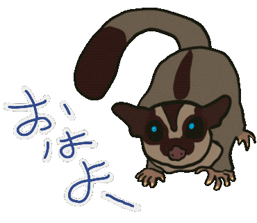 Sugar Glider おはよう Sticker