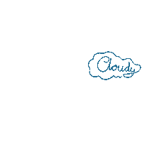 sanne69 blue clouds grey cloudy Sticker