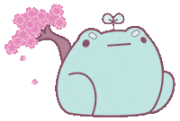 cherry blossom love Sticker
