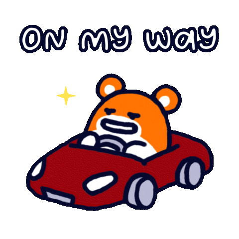 Driving On My Way Sticker