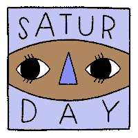 Saturday Morning Illustration Sticker by Anke Weckmann