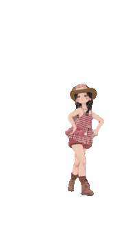 Festa Junina Girl Sticker