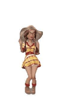 Festa Junina Girl Sticker