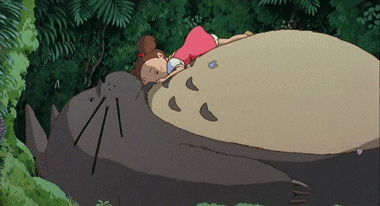 Studio Ghibli Sleeping GIF