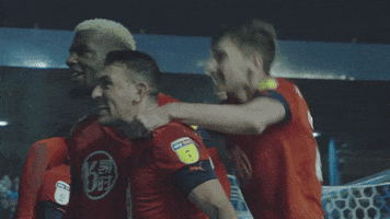 Group Hug Football GIF by Wigan Athletic