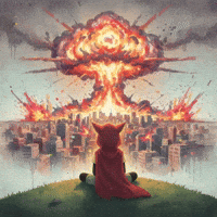 Nuclear Explosion Apocalypse GIF by G*BOY