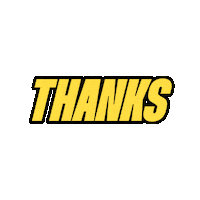 Thanks Thank You Sticker