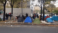 Paris Police Hone In on Makeshift Migrant Camp for ID Checks