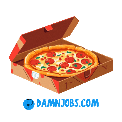 Super Bowl National Pizza Day Sticker by Damnjobs