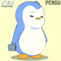 Tired Good Morning GIF by Pudgy Penguins