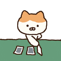 Card Game Cat Sticker by LINE FRIENDS