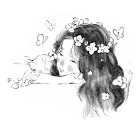 Girl Star Sticker