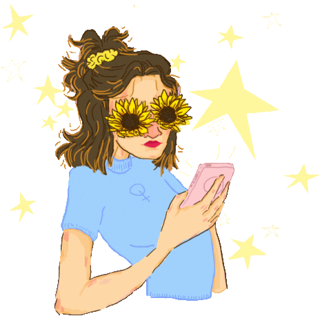 Stars Feminist Sticker by BITCH Mgmt