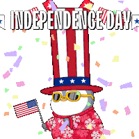 Celebrate United States Sticker by Pudgy Penguins