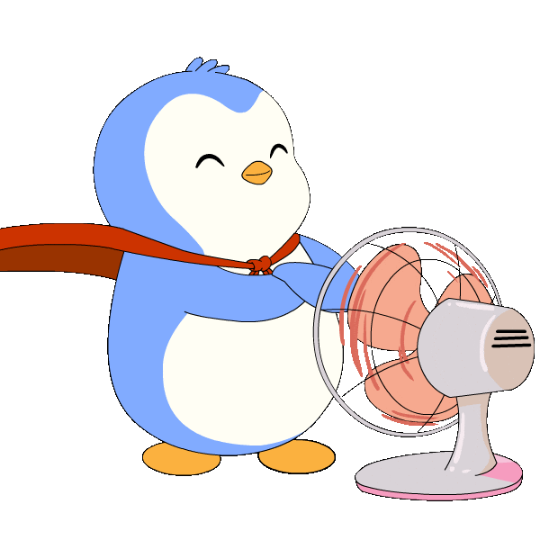 Penguin Cool Down Sticker by Pudgy Penguins