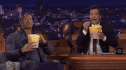 The Rock Popcorn GIF by The Tonight Show Starring Jimmy Fallon