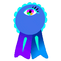 Stay Home Blue Ribbon Sticker