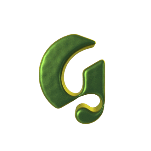 Inflate Gold G Sticker by Glossier