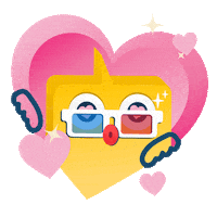 loketscreen love happy heart movie Sticker