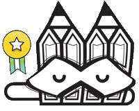 Here You Go Number One Sticker by Stamatia Alexaki