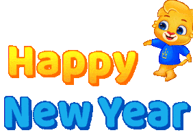 New Year Fireworks Sticker by Lucas and Friends by RV AppStudios