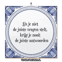 Humor Wijsheid Sticker by Tegelspreuken.nl