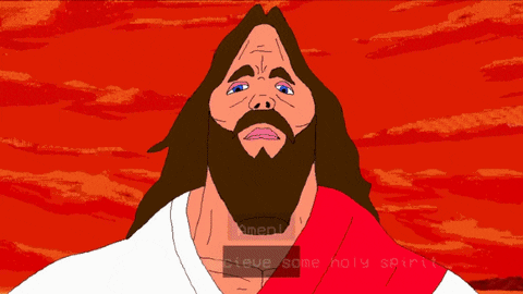arek_mozzarella giphyupload animation meme jesus GIF