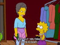 acting lisa simpson GIF